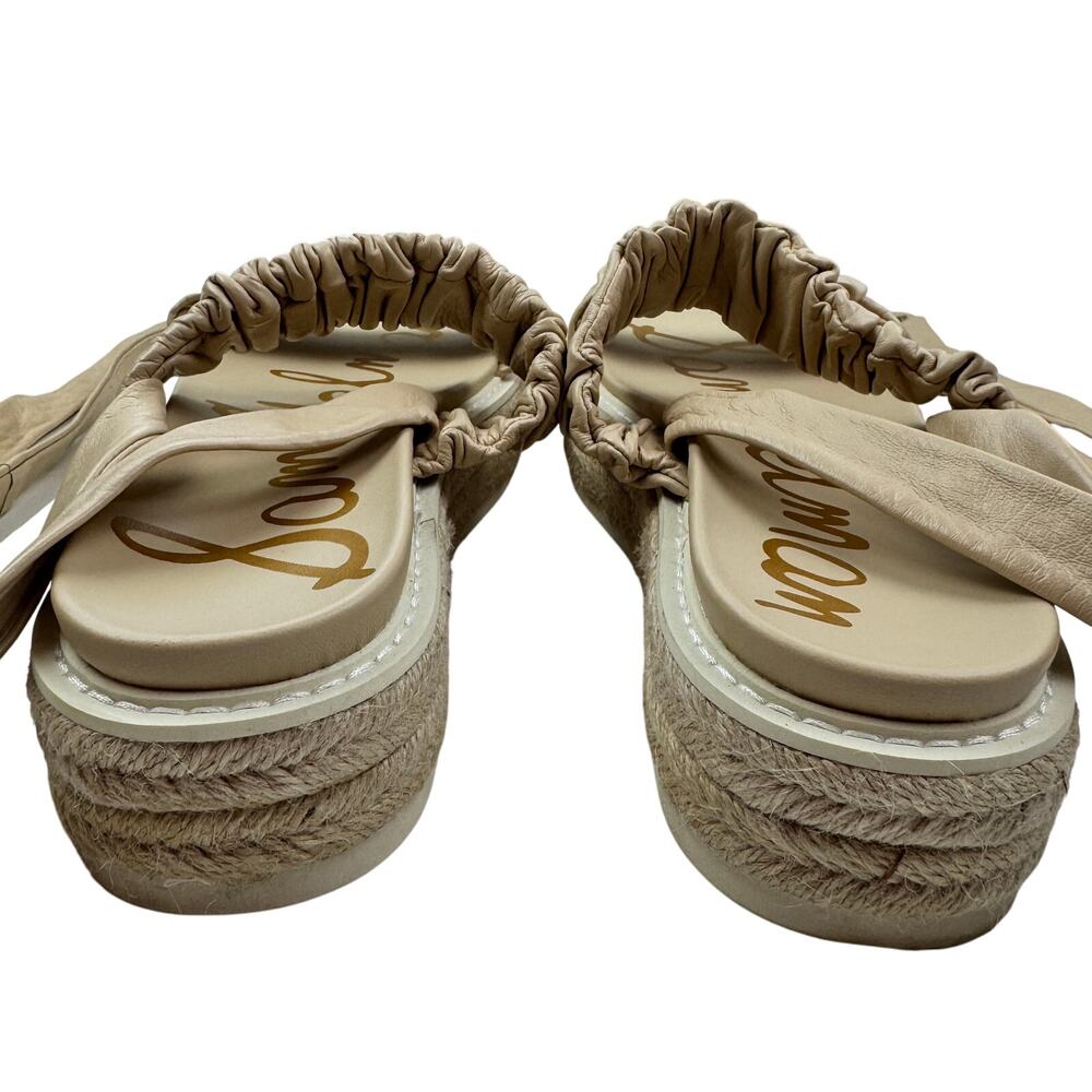 Sam Edelman Kerin Leather Double Strap Platform Wrap Ankle Sandals Women's 9 - Picture 6 of 12